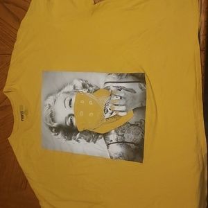 Yellow 5XL Marilyn Monroe Graphic T-shirt